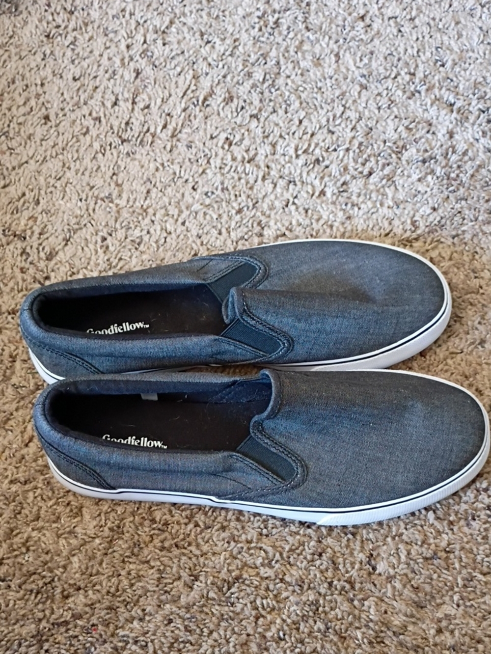 Goodfellow & Co Mens Slip-On Sneakers in Charcoal